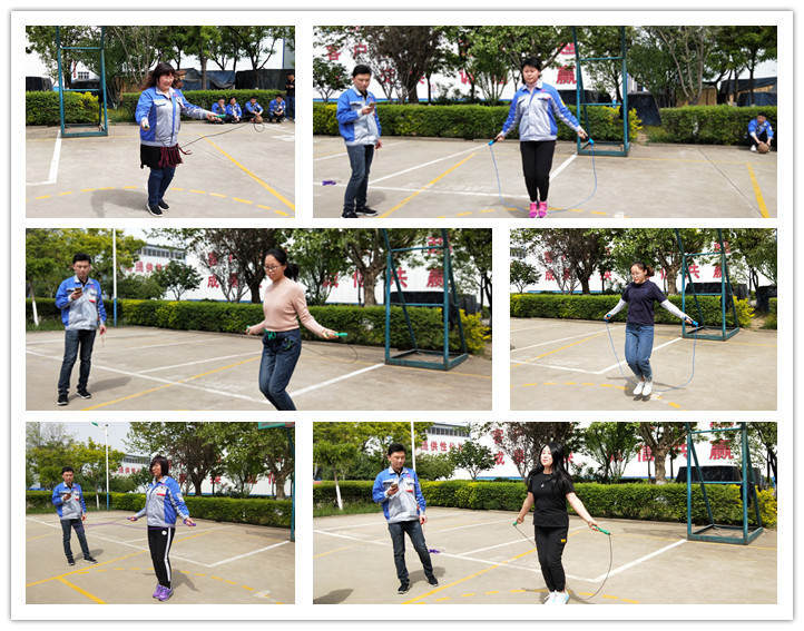 伴隨跳繩擦過(guò)地面的清脆聲，盡情展現(xiàn)著運(yùn)動(dòng)員們的輕盈風(fēng)姿