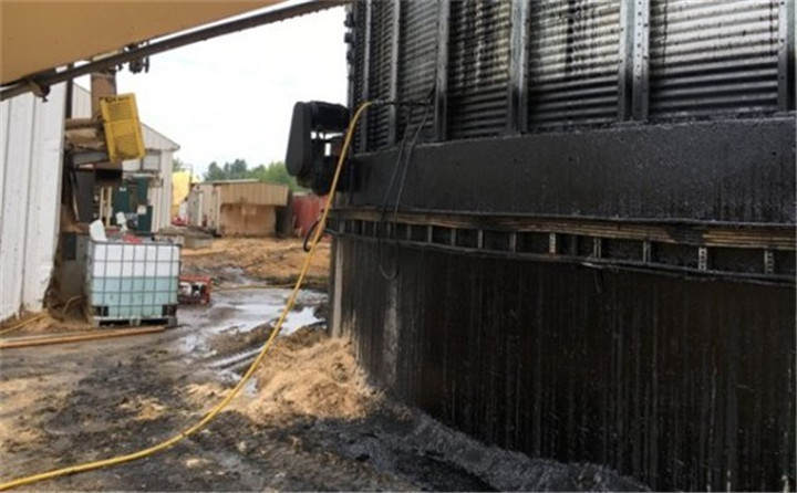 當時的火災(zāi)現(xiàn)場