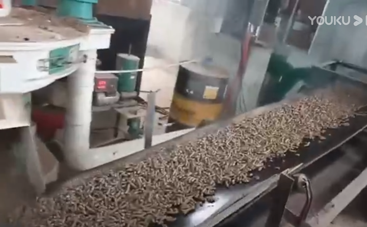 秸稈制粒機(jī)調(diào)試成功并正常生產(chǎn)