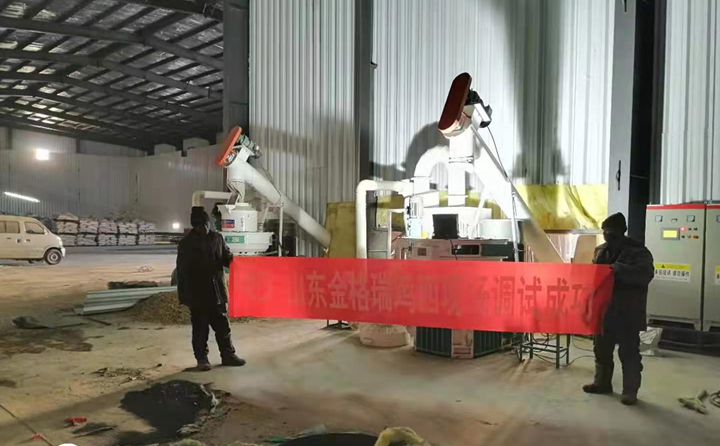 雞西顆粒機(jī)調(diào)試成功圖片