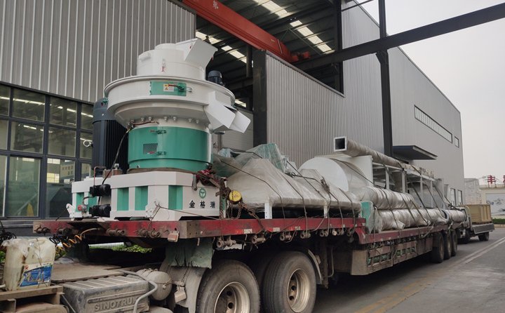 秸稈顆粒機(jī)生產(chǎn)線發(fā)往河北