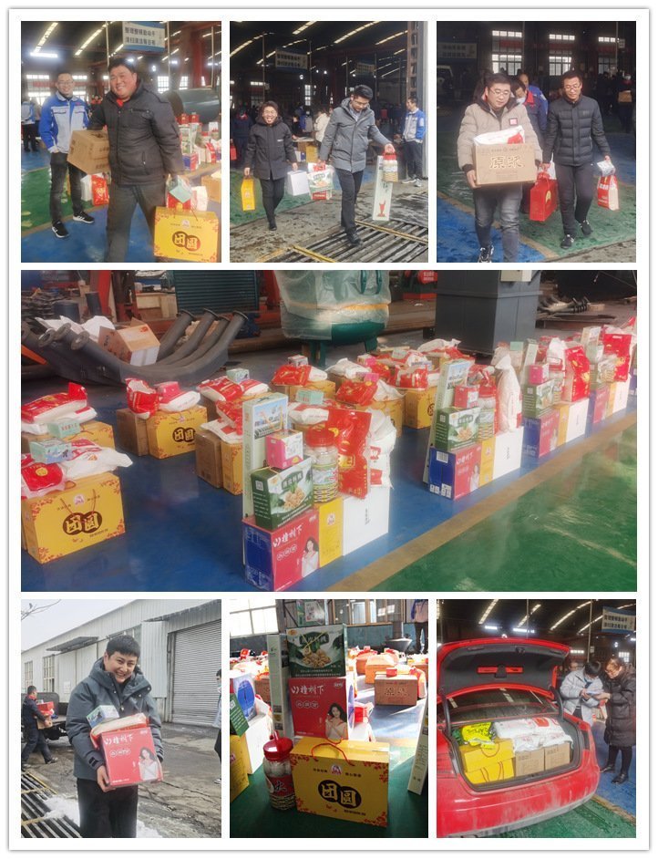 山東金格瑞機(jī)械有限公司為全體員工發(fā)放暖心的春節(jié)福利，一份份實(shí)惠的福利捧在員工手里，暖在人人心中。副本