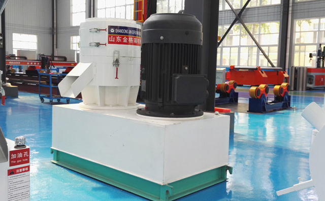 小型秸稈顆粒機(jī)車間圖片