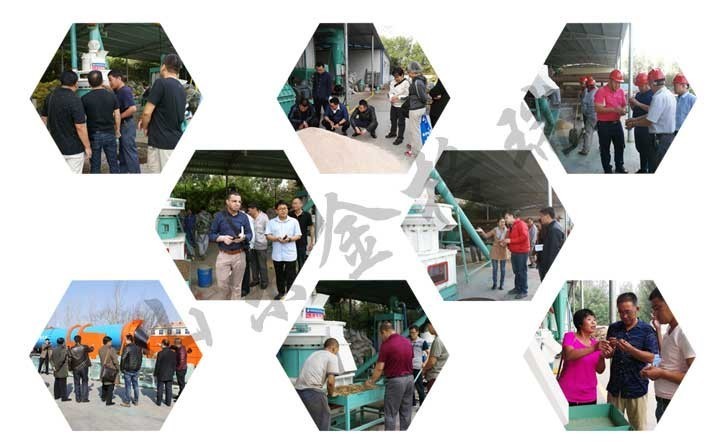 大蒜秸稈顆粒機(jī)和蒜皮秸稈顆粒機(jī)客戶見證